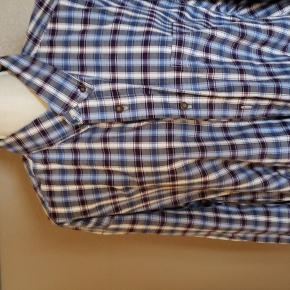 Wrangler western checkered plaid button down shirt - Picture 2 of 5